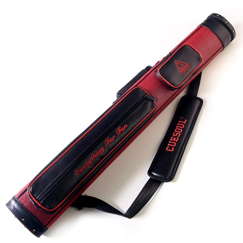 CUESOUL Soocoo Series 2x2 Hard Pool Cue Case -Holds 2 Cue Butt and 2 Cue Shafts,Four Color Available (CSCC-R208) - Image 1